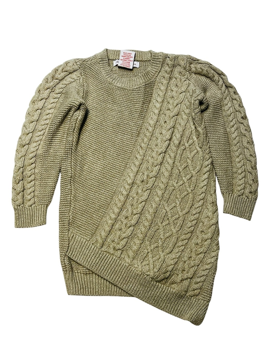 Tommy Bahama Olive Cable Knit Sweater